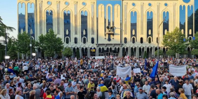 “შინ ევროპისკენ” – რუსთაველის გამზირზე აქცია იწყება