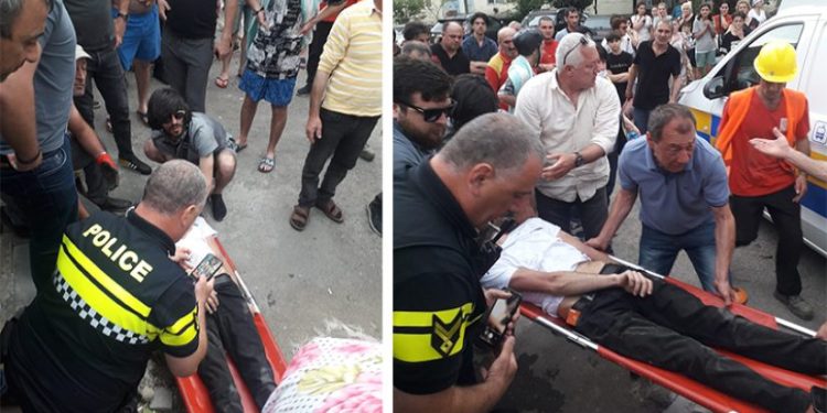 ბათუმში, მშენებლობიდან საგანი ჩამოვარდა და მოქალაქეს დაეცა