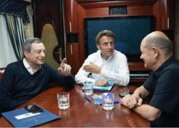 ემანუელ მაკრონი, ოლაფ შოლცი და მარიო დრაგი უკრაინაში ჩავიდნენ