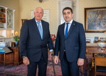 შალვა პაპუაშვილი ნორვეგიის მეფეს შეხვდა