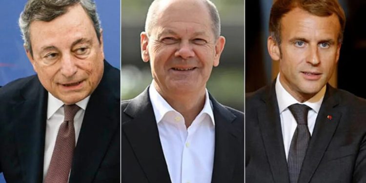 ოლაფ შოლცი, მარიო დრაგი და ემანუელ მაკრონი მომდევნო დღეებში კიევში ჩასვლას გეგმავენ