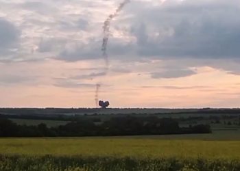 ზელენსკის ზაპოროჟიეს ოლქში სტუმრობის დროს უკრაინის შეიარაღებულმა ძალებმა რუსული „სუ-25“ ჩამოაგდეს