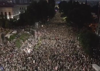 ვიდეო – “შინ, ევროპისკენ” – აქცია რუსთაველის გამზირზე