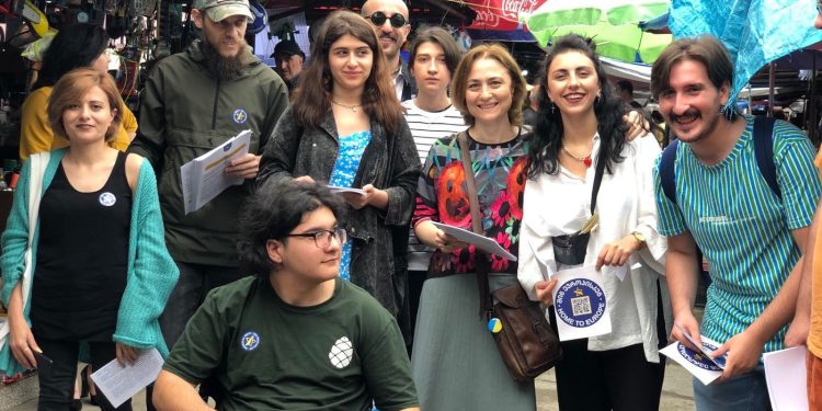 ვიდეო – “შინ ევროპისკენ” – აქცია ოზურგეთში