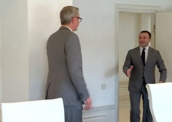 ირაკლი ღარიბაშვილი კარლ ჰარცელს გამოემშვიდობა