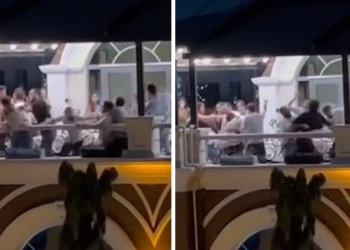 ვიდეო – ბათუმის რესტორანში ათობით პირმა მუსიკის ჩართვის გამო იჩხუბა