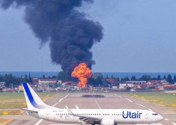 სოჭის საერთაშორისო აეროპორტთან ხანძარი გაჩნდა