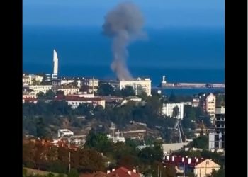 ვიდეო – კიდევ ერთი აფეთქება ყირიმში – დრონით თავდასხმა მოხდა რუსეთის შავი ზღვის ფლოტის შტაბ-ბინაზე