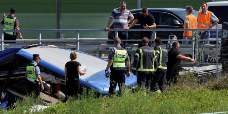 ხორვატიაში ავტობუსის თხრილში ჩავარდნის შედეგად 12 ადამიანი დაიღუპა