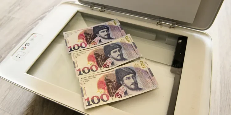 ყალბი 100-ლარიანი კუპიურების დამზადება-გასაღების ფაქტზე ერთი პირი დააკავეს
