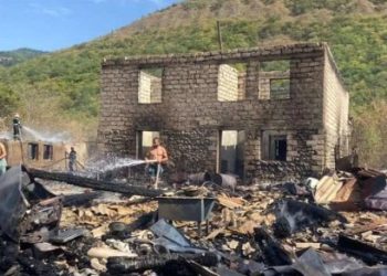 ქარელში, მთვრალმა კაცმა ნაგვის დაწვის დროს ექვსი სახლი და ხეხილის ბაღები გადაწვა