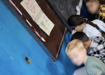 მარნეულში მასწავლებელმა ბავშვები მუხლებზე დააყენა