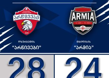 ოზურგეთელი მორაგბეების მეხუთე გამარჯვება – “არწივებმა” “არმია” დაამარცხა