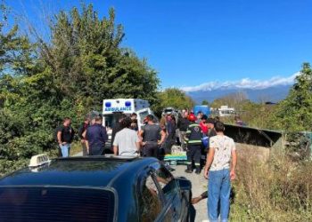 ავარია ლაგოდეხში – რა ხდება შემთხვევის ადგილზე