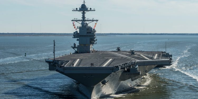 შეერთებული შტატების უახლესი და ყველაზე მოწინავე ავიამზიდი ატლანტის ოკეანეშია განლაგებული