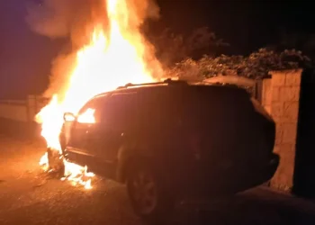 წალენჯიხის მერის ავტომობილი მისივე საცხოვრებელ სახლთან დაწვეს