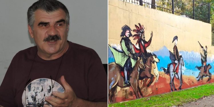 ”ვერანაირ კრიტიკას ვერ უძლებს” – რეჟისორი ირაკლი მახარაძე ოზურგეთში კედლის მხატვრობასთან დაკავშირებით