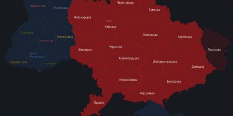 კიევსა და უკრაინის რამდენიმე რეგიონში საჰაერო განგაშია გამოცხადებული