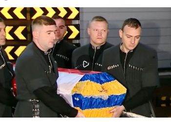 უკრაინაში დაღუპული ქართველი მებრძოლი, ლევან სახელაშვილი საქართველოში ჩამოასვენეს