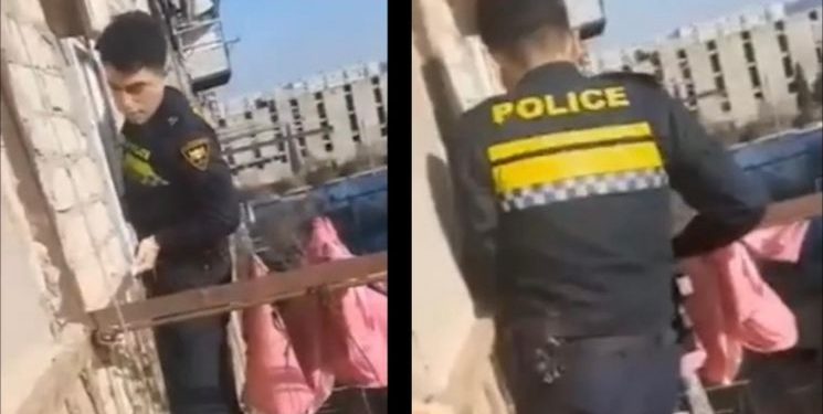 რუსთავში, პოლიციელმა ბინაში ჩაკეტილი 8 თვის ბავშვი გამოიყვანა (+ვიდეო)