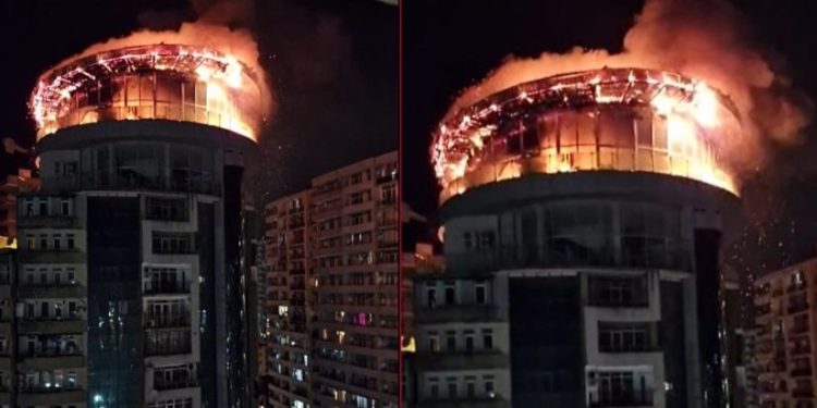 ბათუმში ერთ-ერთ კორპუსში ხანძარია (+ვიდეო)