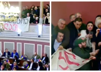 თბილისის მერის წლიურ ანგარიშს საკრებულოში პროტესტის ფონზე უსმენენ