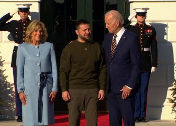 თეთრ სახლში ჯო ბაიდენისა და ვოლოდიმირ ზელენსკის შეხვედრა დაიწყო