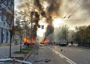 კიევის ცენტრში აფეთქებები მოხდა