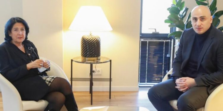 ნიკა მელია ადასტურებს, რომ სალომე ზურაბიშვილს შეხვდა