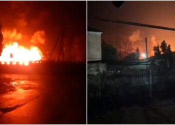 ყირიმში რუსი სამხედროების ყაზარმაში ხანძარი გაჩნდა