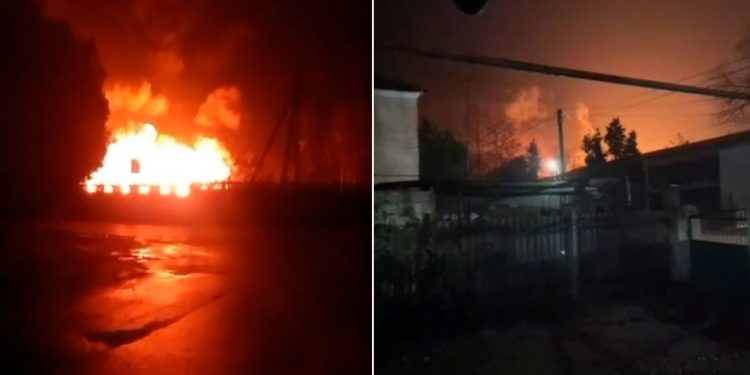 ყირიმში რუსი სამხედროების ყაზარმაში ხანძარი გაჩნდა