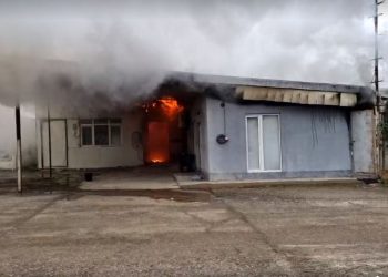 ძლიერი ხანძარი რუსთავში (+ვიდეო)