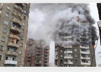 ვარკეთილში, საცხოვრებელ კოსპურში ხანძარია