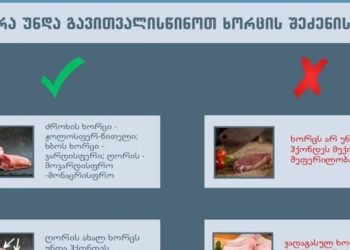 რა უნდა გავითვალისწინოთ ხორცის შეძენინას-სურსათის ეროვნული სააგენტო რეკომენდაციებს ავრცელებს