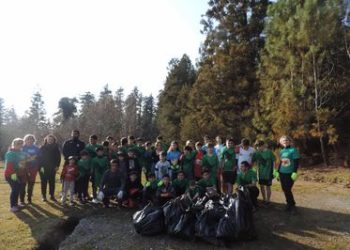 ეკო-კლუბის წევრებმა მორაგბეებთან ერთად ლაითურში დასუფთავების აქცია მოაწყვეს