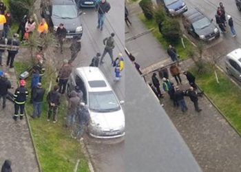 სამტრედიაში მრავალსართულიანი კორპუსის სახურავიდან მუშა გადმოვარდა და დაიღუპა