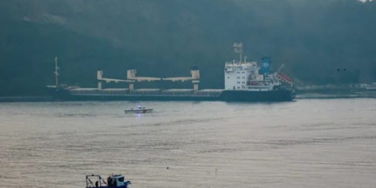 ბოსფორის სრუტეში სატვირთო გემი გაიჭედა