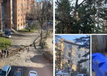 იმერეთში ძლიერი ქარის შედეგად, 70-მდე სახლის სახურავი დაზიანდა