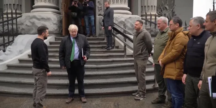 ვიდეო – ბორის ჯონსონი უკრაინაში ჩავიდა