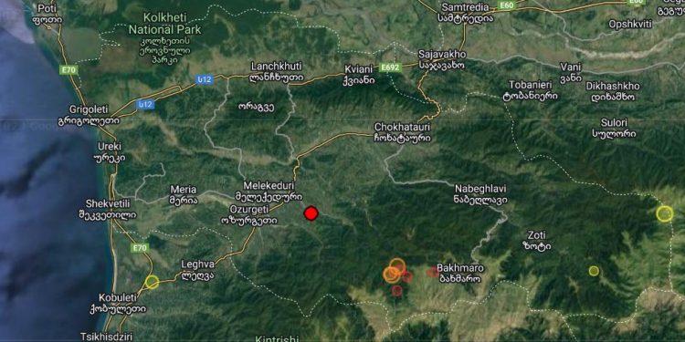 ღამით ოზურგეთში მიწისძვრა მოხდა