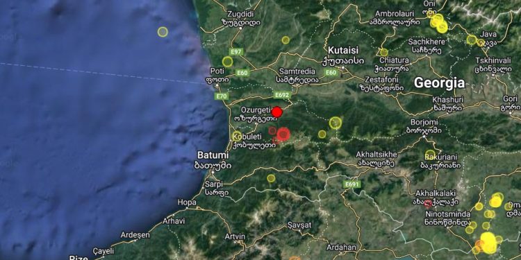ოზურგეთში კიდევ ერთი მიწისძვრა მოხდა