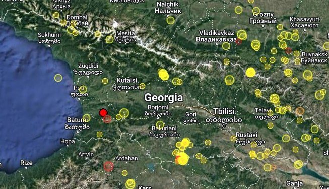 მიწისძვრა ოზურგეთში – ეპიტცენტრი გომისმთა