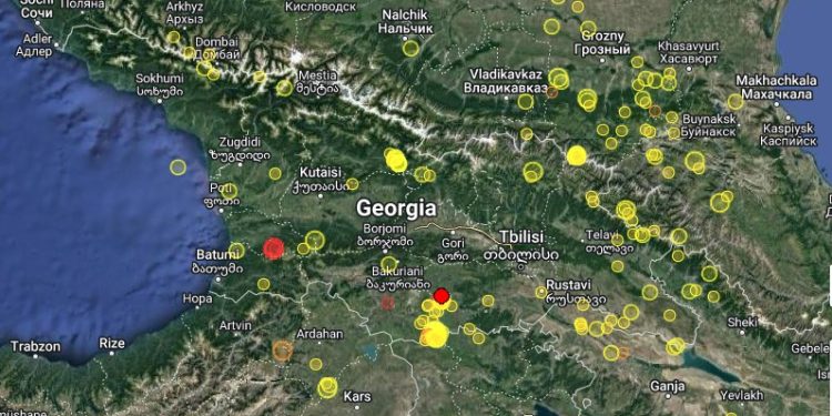 ღამით საქართველოში მიწისძვრა მოხდა