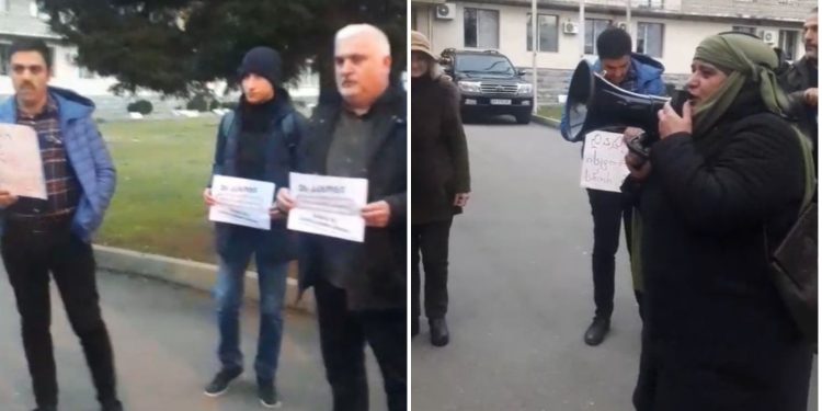 ოზურგეთში “რუსულ კანონს” აქციით აპროტესტებენ
