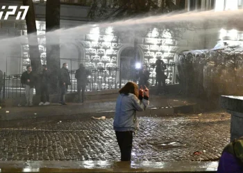 აქციის მონაწილეების წინააღმდეგ სპეცრაზმმა წყლის ჭავლი გამოიყენა