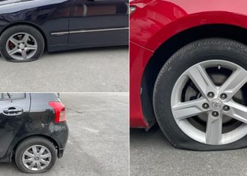 ლაგოდეხში ერთ ქუჩაზე მყოფ, ხუთ მანქანას საბურავები დაუზიანეს