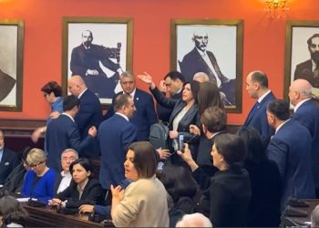 იურიდიულ საკითხთა კომიტეტის სხდომიდან ოპოზიციონერი დეპუტატების ნაწილი გააძევეს