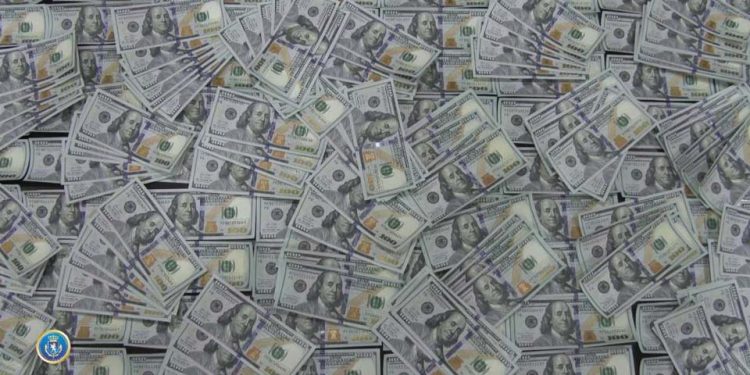 დიდი ოდენობით ყალბი დოლარის გასაღების ფაქტზე ერთი პირი დააკავეს