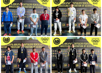 ოზურგეთელი მოჭიდავეების ოთხი მედალი საქართველოს პირველობიდან