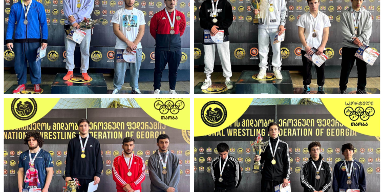 ოზურგეთელი მოჭიდავეების ოთხი მედალი საქართველოს პირველობიდან
